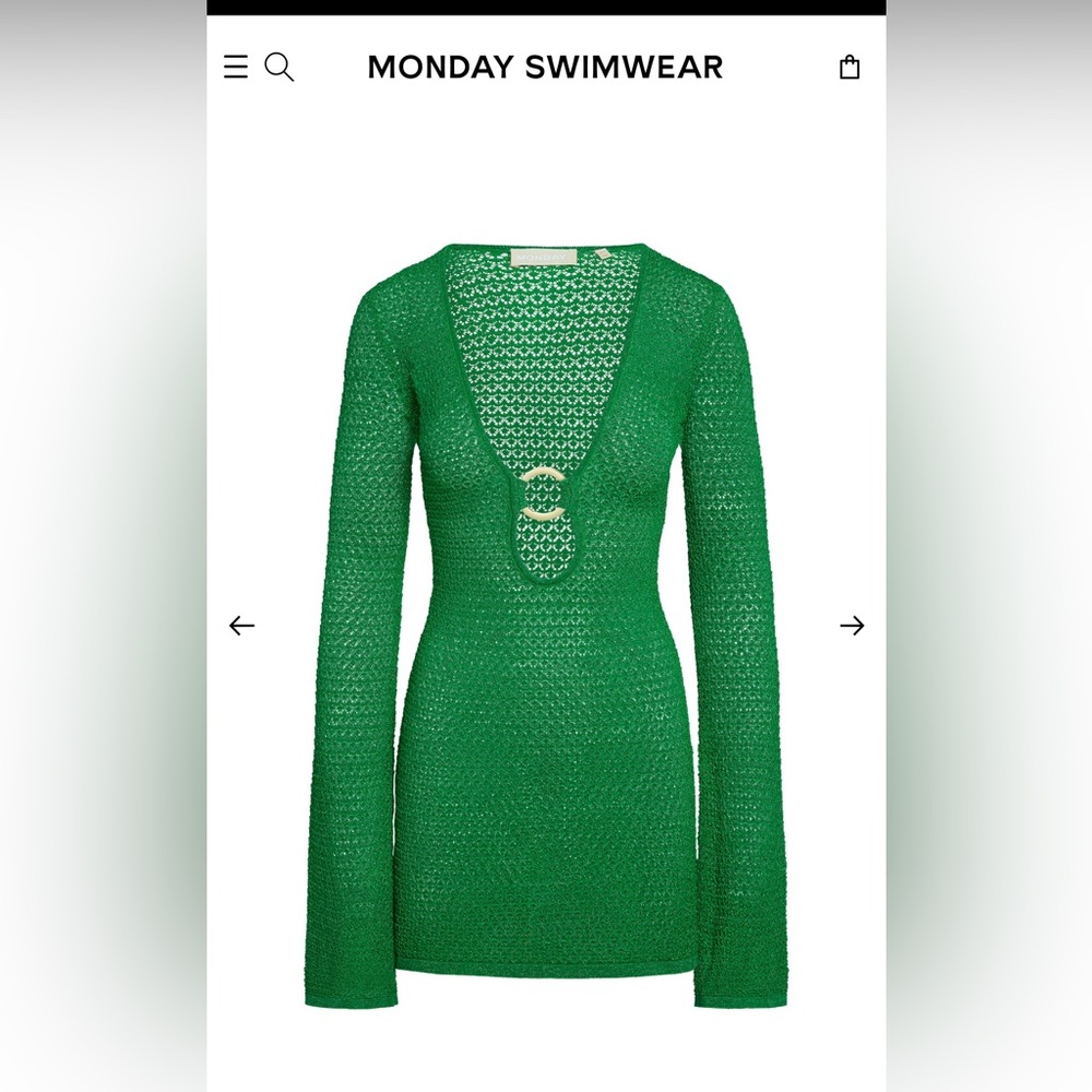 Monday Swimwear Green Dress